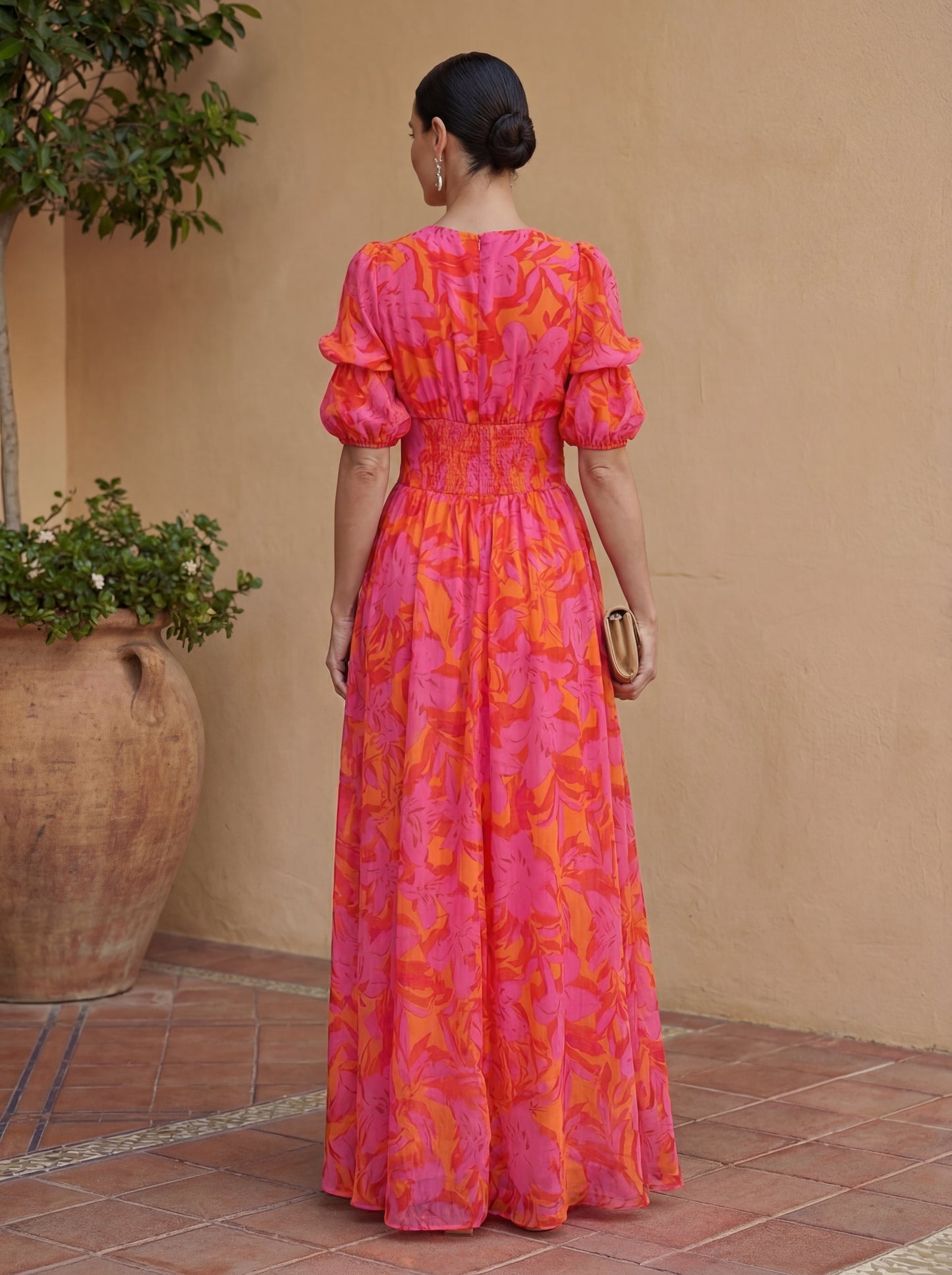 Marbella | Vestido Largo Escote Cruzado