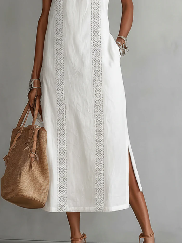 Alba | Vestido Midi Cuello Alto