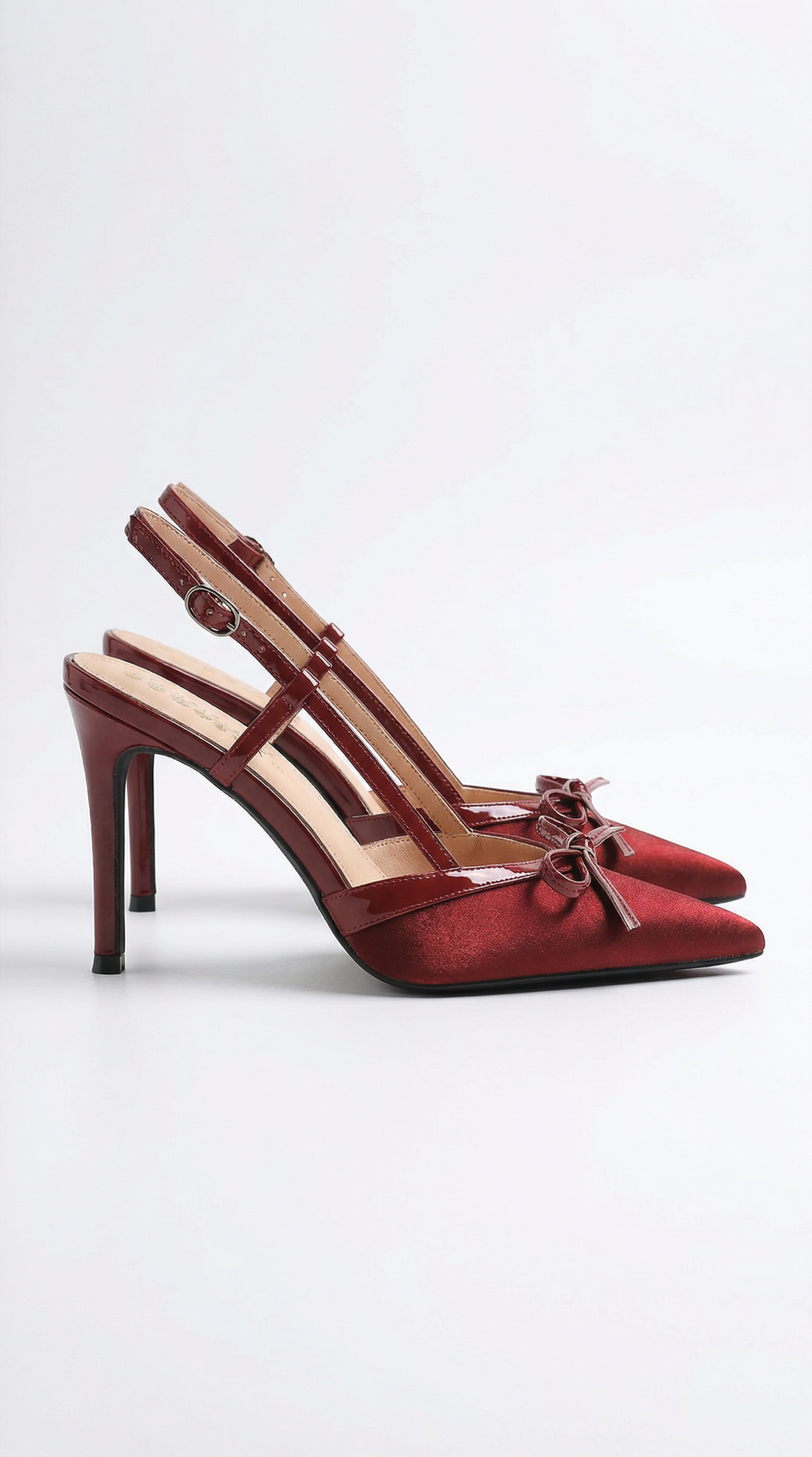 Rebecca | Tacones de Satén con Detalle de Lazo